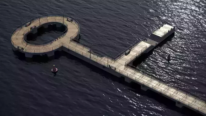 Marina for boats  2022 3D model