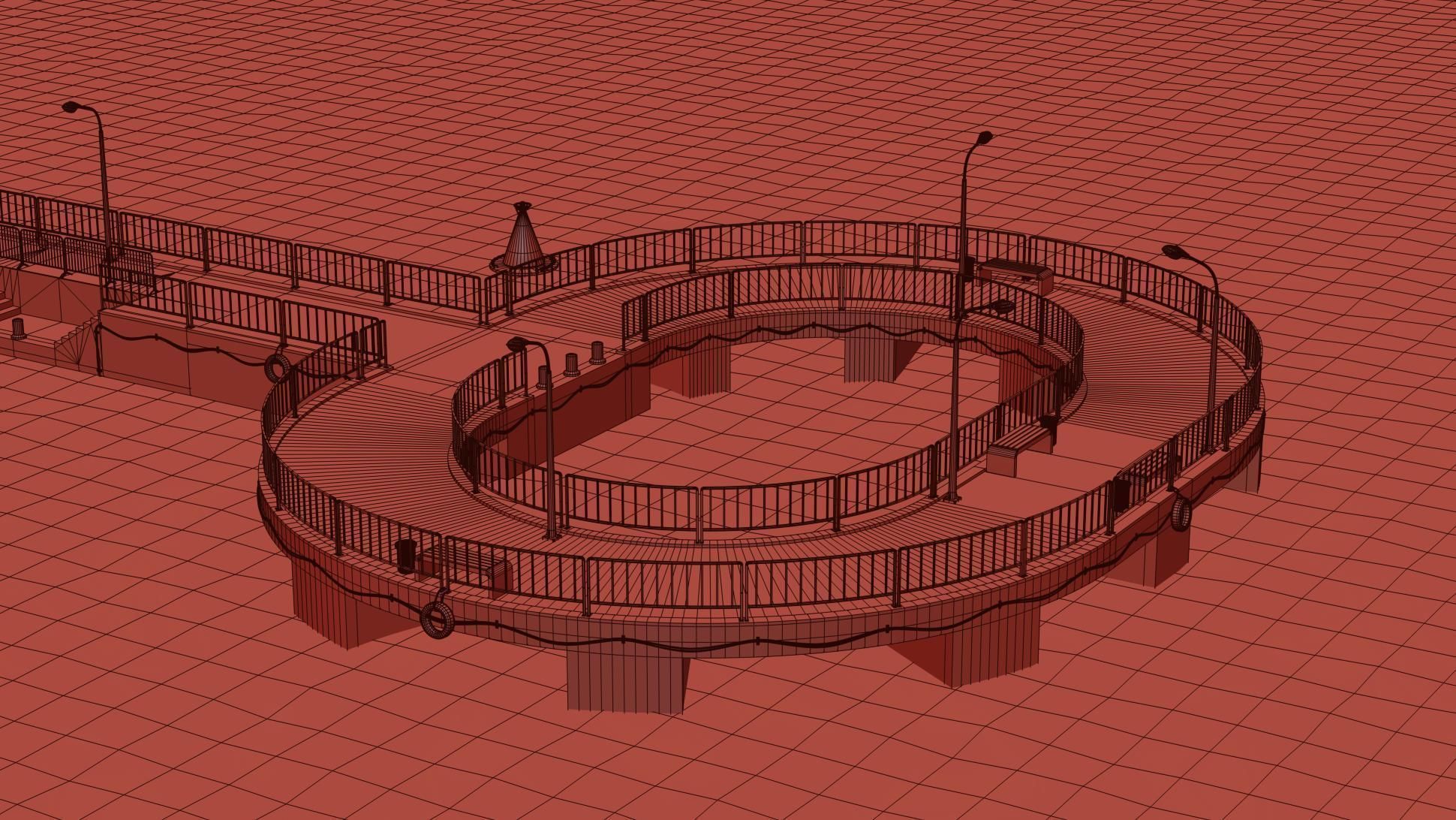 Marina for boats  2022 3D model_12