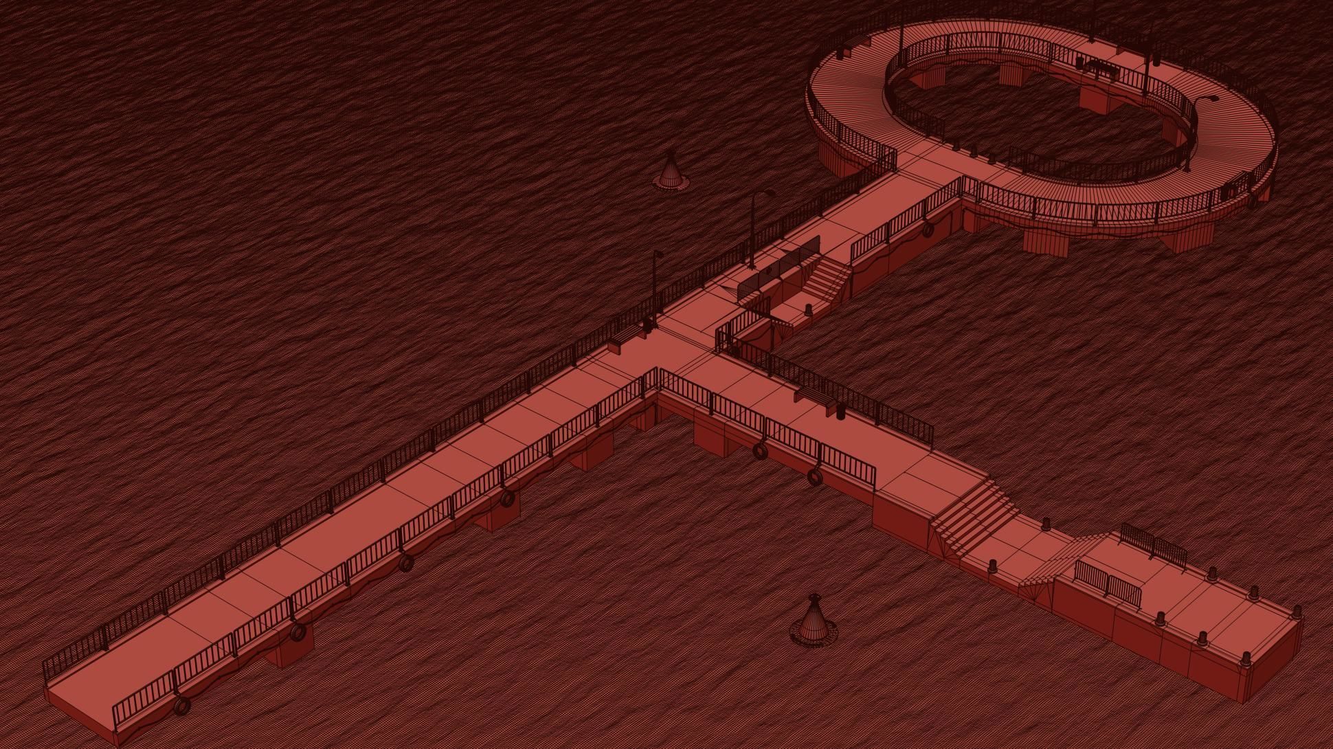 Marina for boats  2022 3D model_14