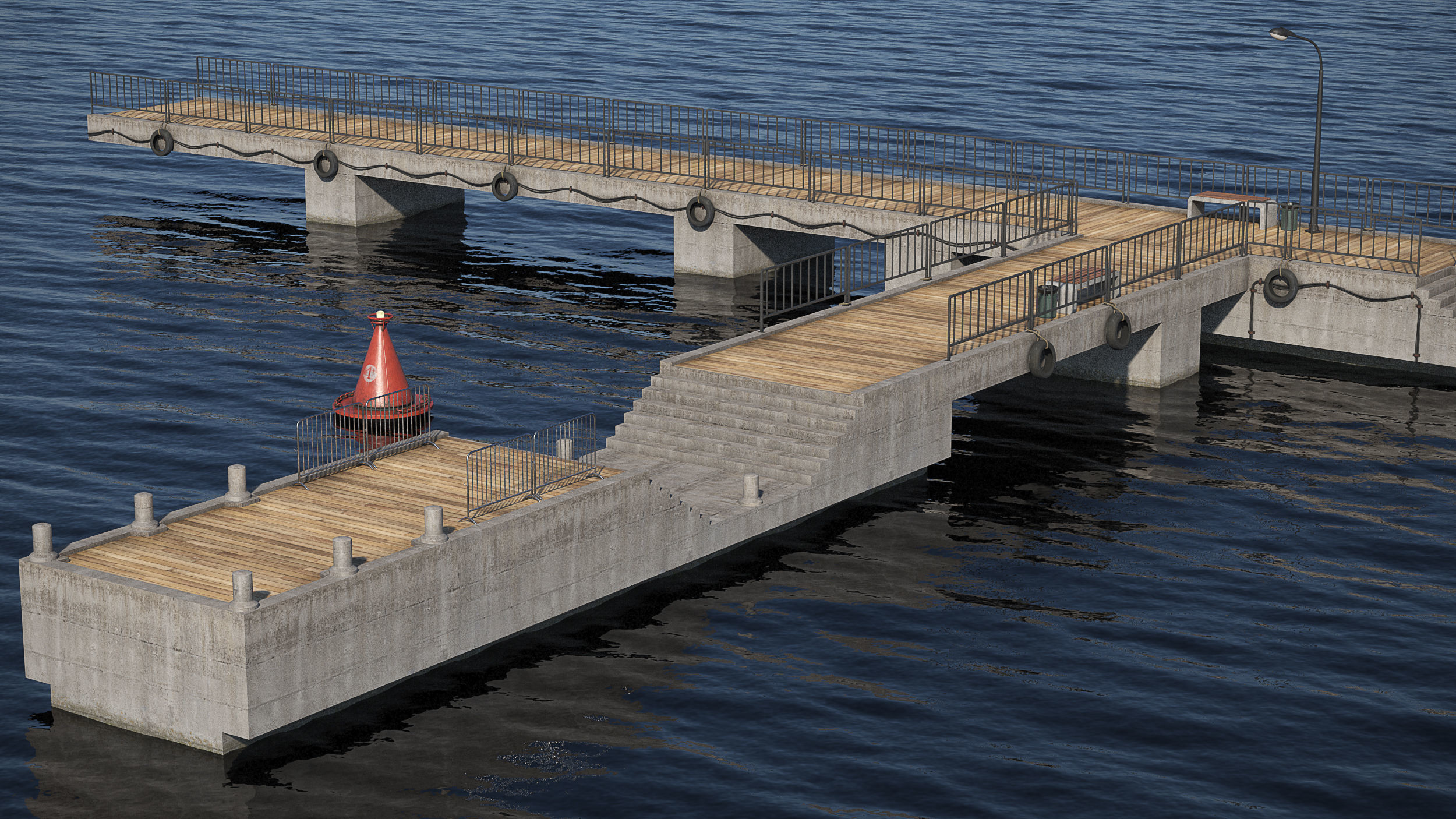 Marina for boats  2022 3D model_6