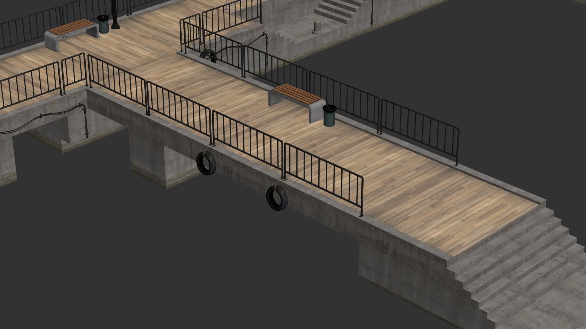 Marina for boats  2022 3D model_16