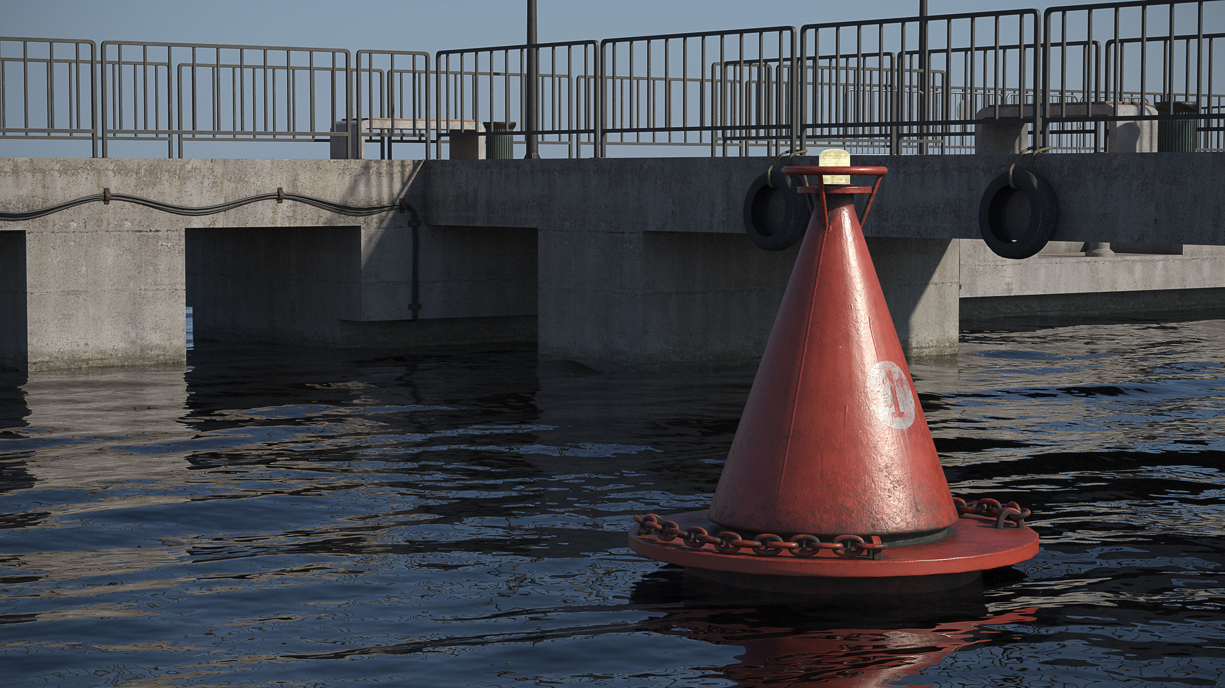 Marina for boats  2022 3D model_9