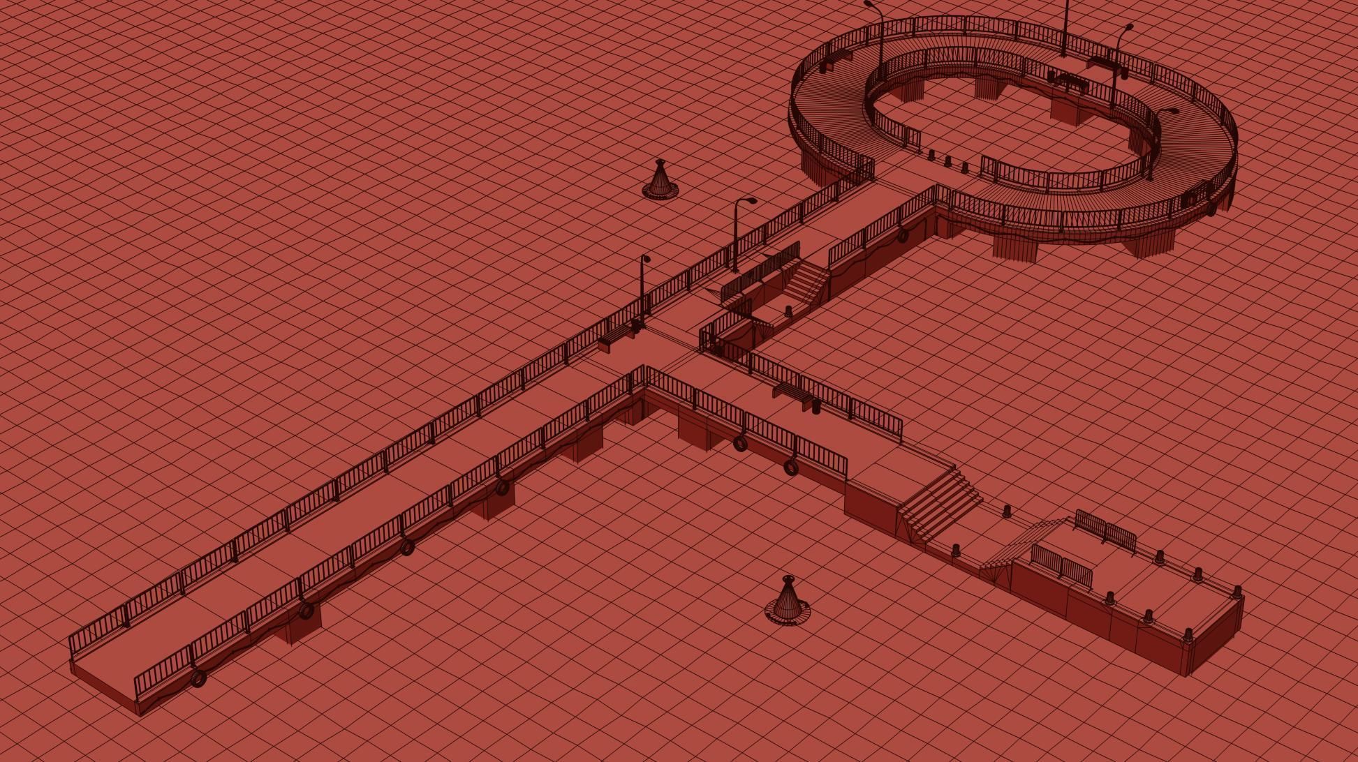 Marina for boats  2022 3D model_13