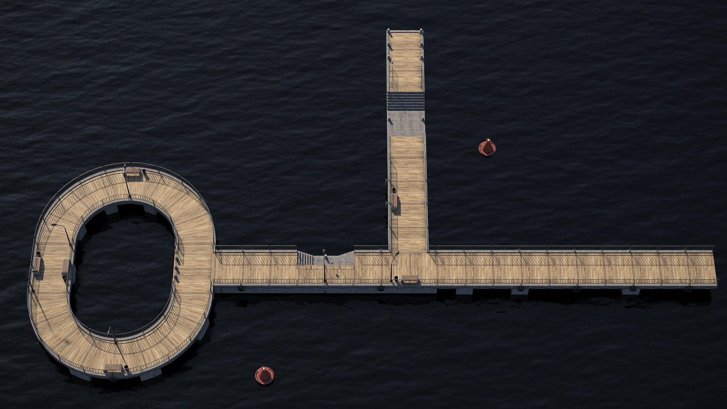 Marina for boats  2022 3D model_4