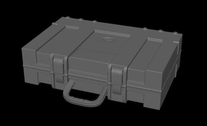 suitcase metal case Free 3D model