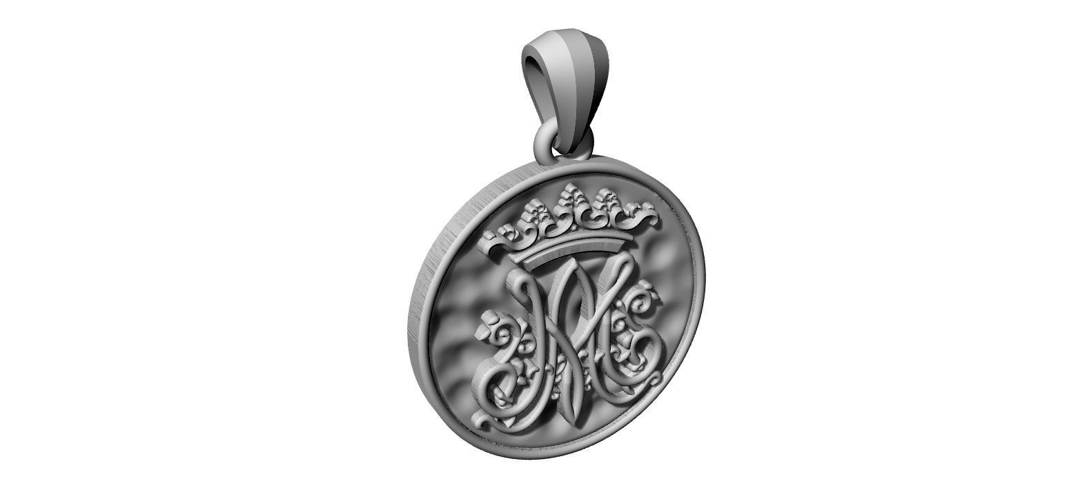 Marian Symbol - Mary Monogram - Marianos 3D print model_19