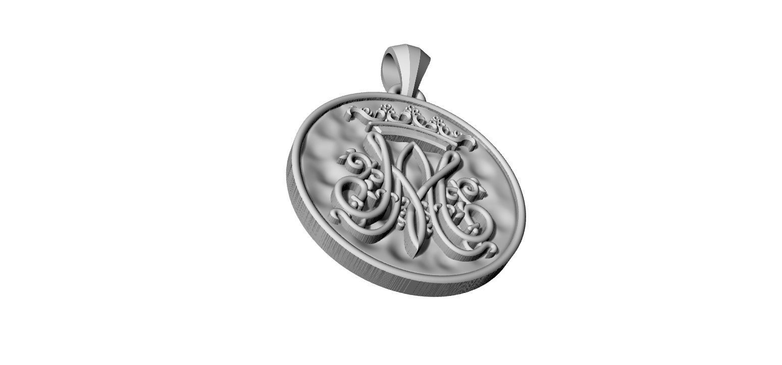 Marian Symbol - Mary Monogram - Marianos 3D print model_22
