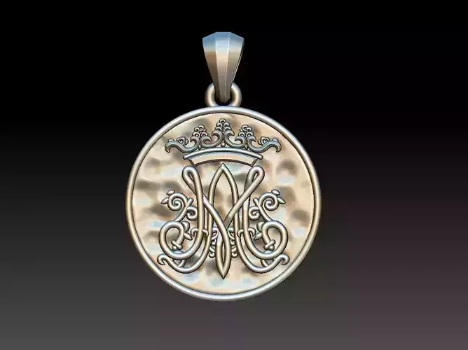 Marian Symbol - Mary Monogram - Marianos 3D print model