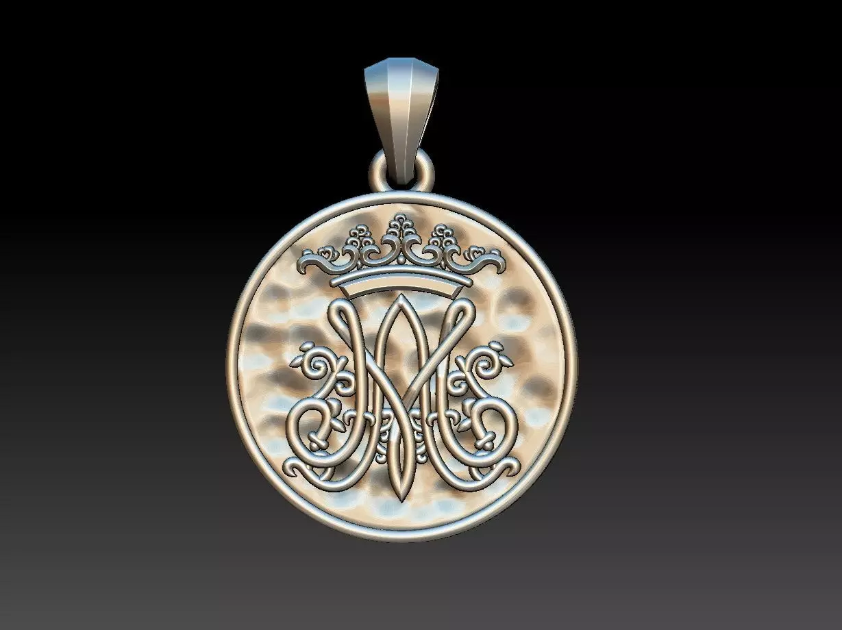 Marian Symbol - Mary Monogram - Marianos 3D print model_0