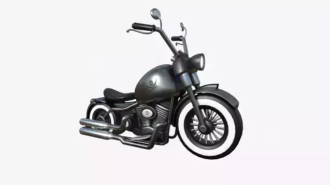 Motorcycle Cartoon A11 Metal - Custom Vehicle Design