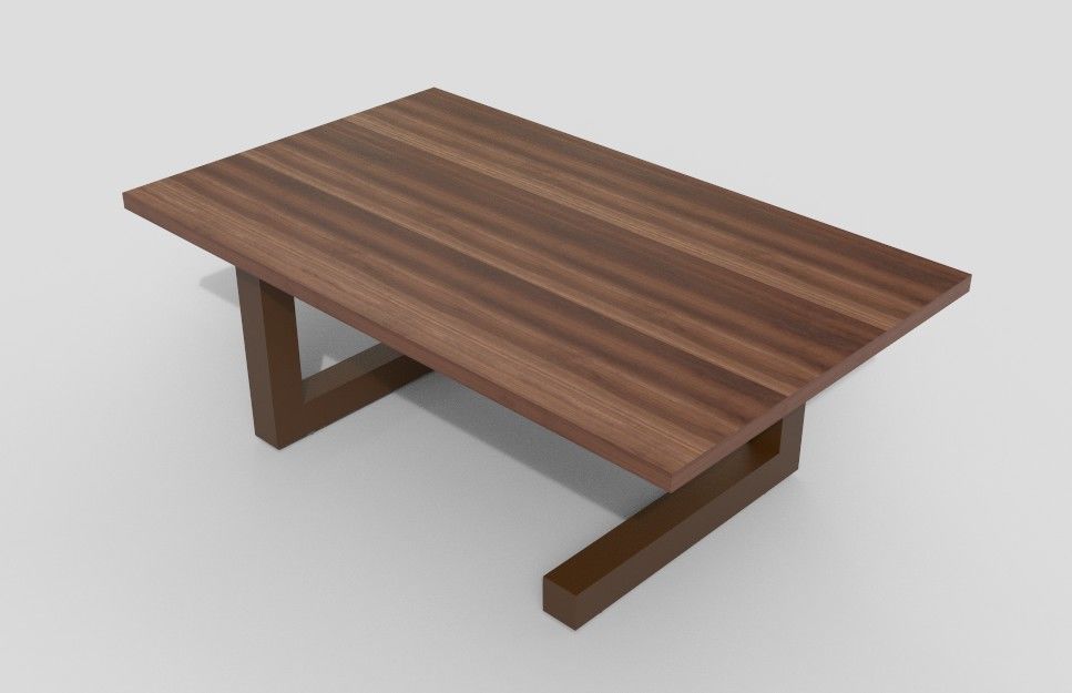 Center Table Low-poly 3D model_1