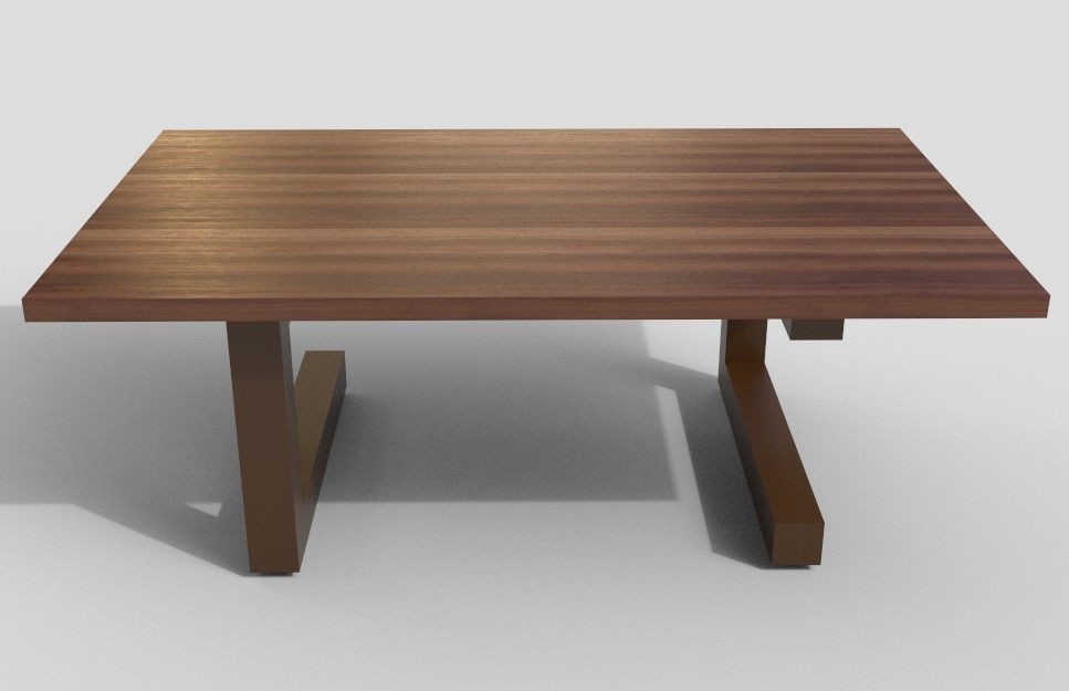 Center Table Low-poly 3D model_4