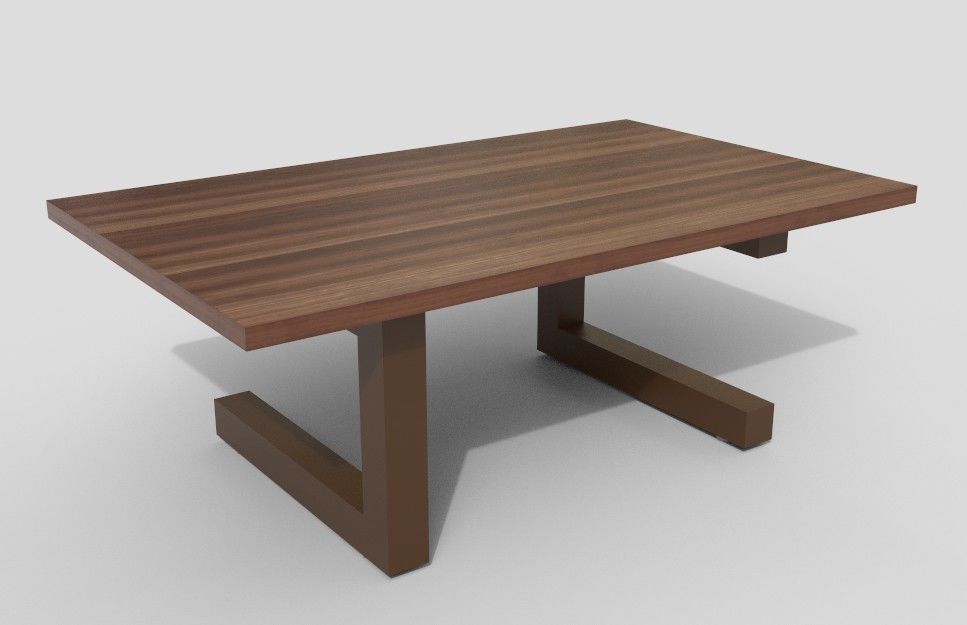 Center Table Low-poly 3D model_2
