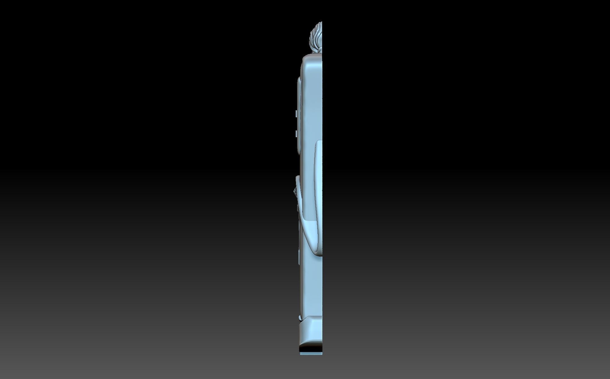 The girl at the gas station 3D print model_5