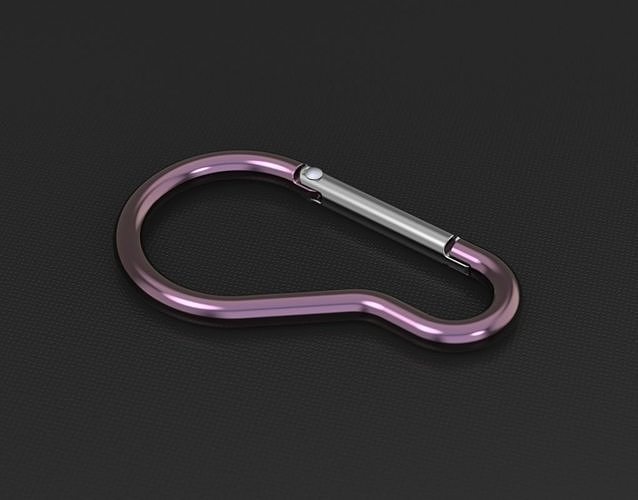 Carabiner 3 model as prop for 3D rendering 3D model