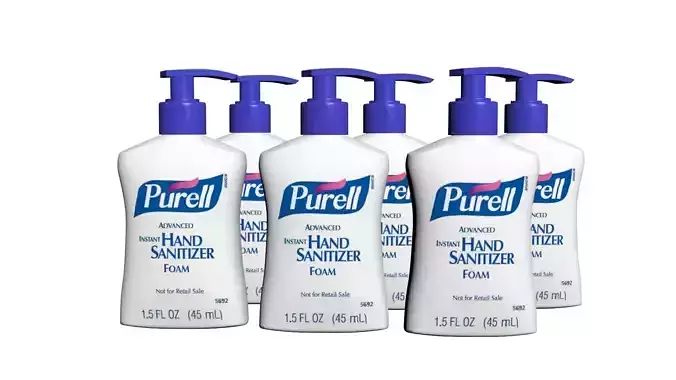 3D sanitizer purell hand soap