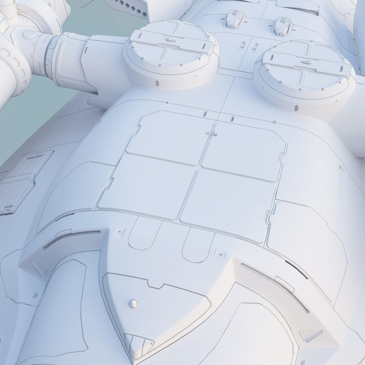 Support Spaceship 3D model_26