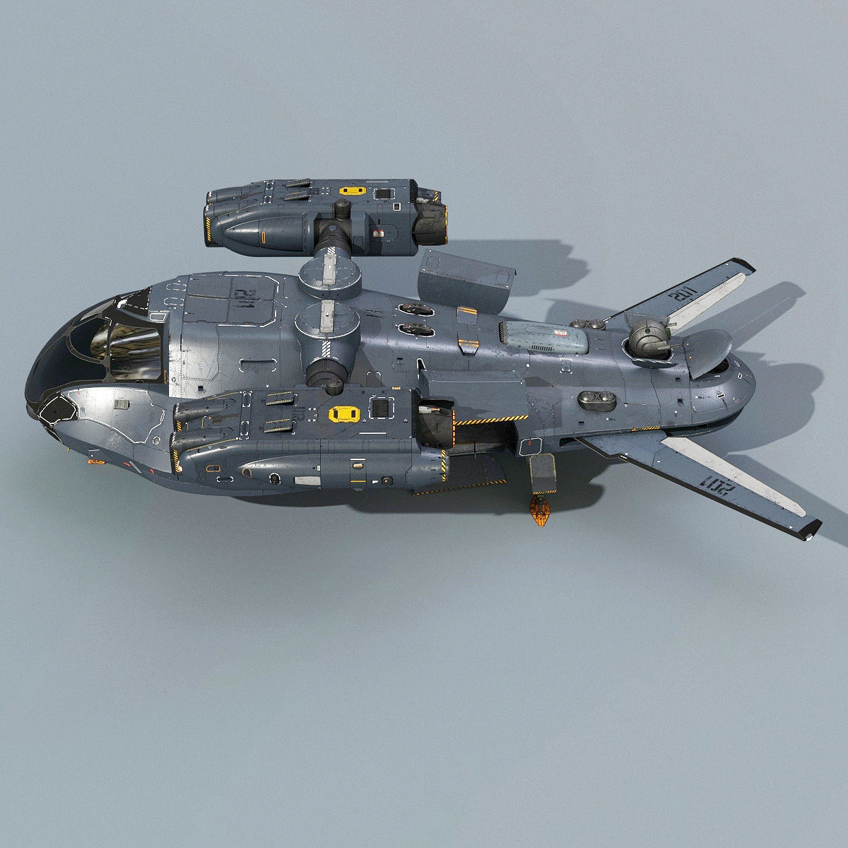 Support Spaceship 3D model_5