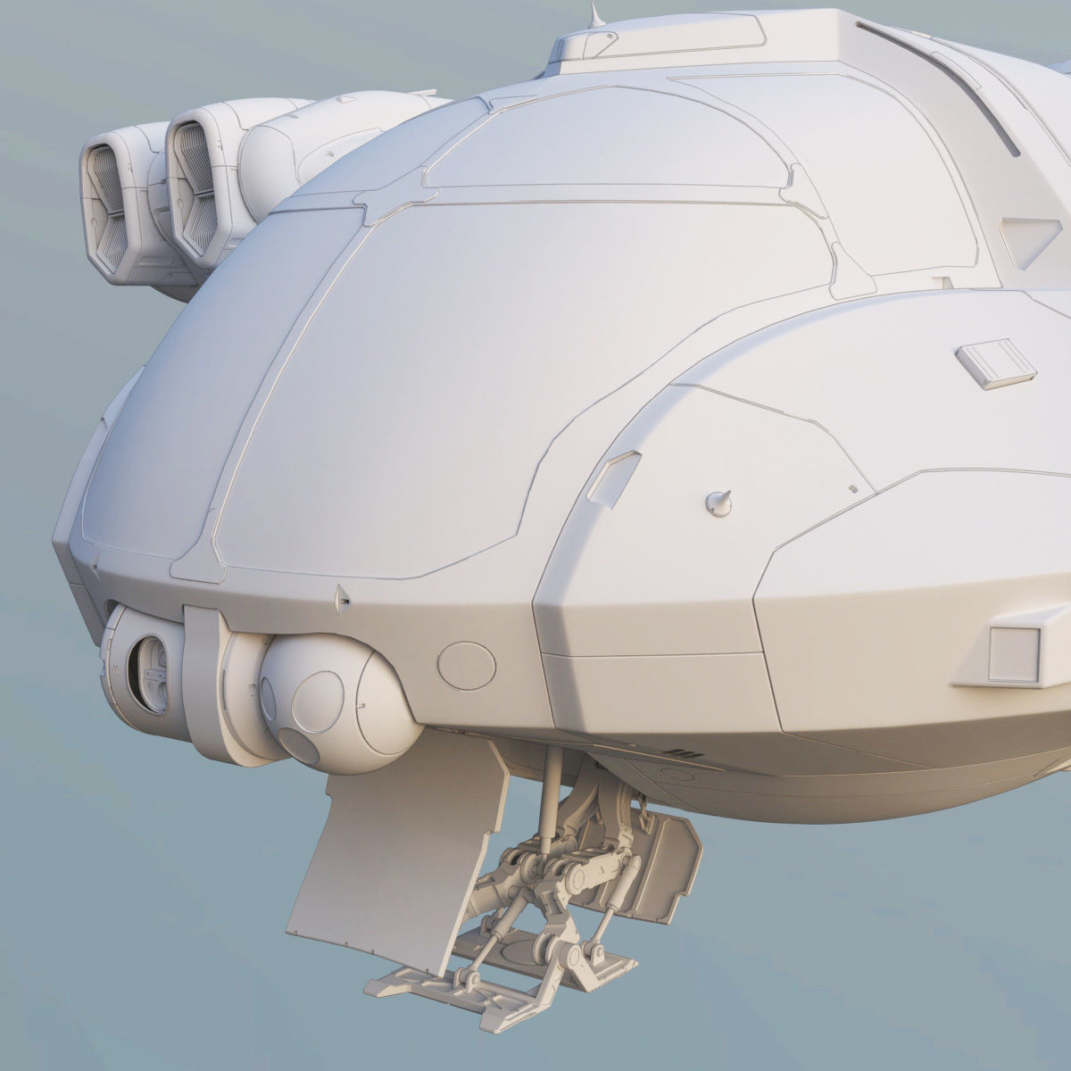 Support Spaceship 3D model_25