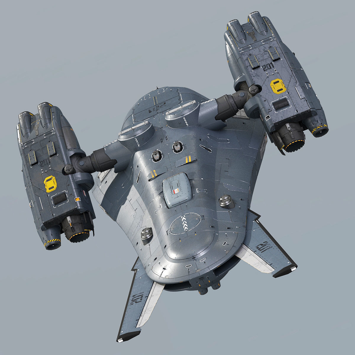 Support Spaceship 3D model_17