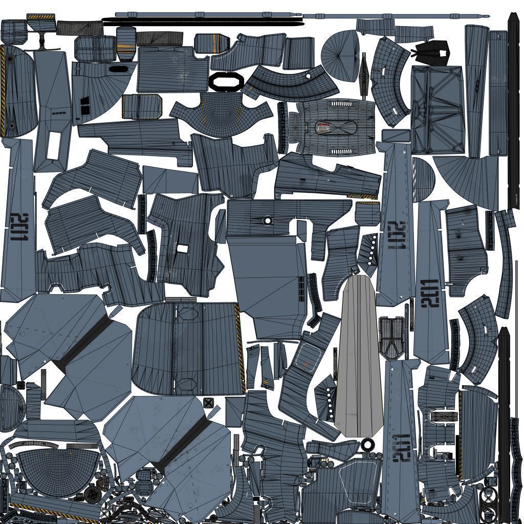 Support Spaceship 3D model_49