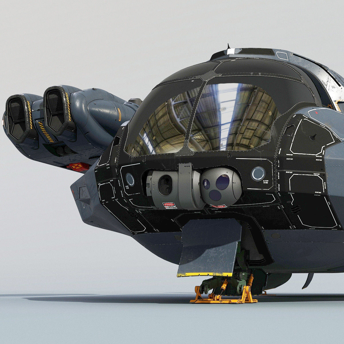 Support Spaceship 3D model_3