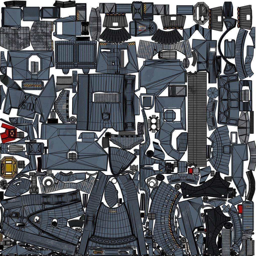 Support Spaceship 3D model_50