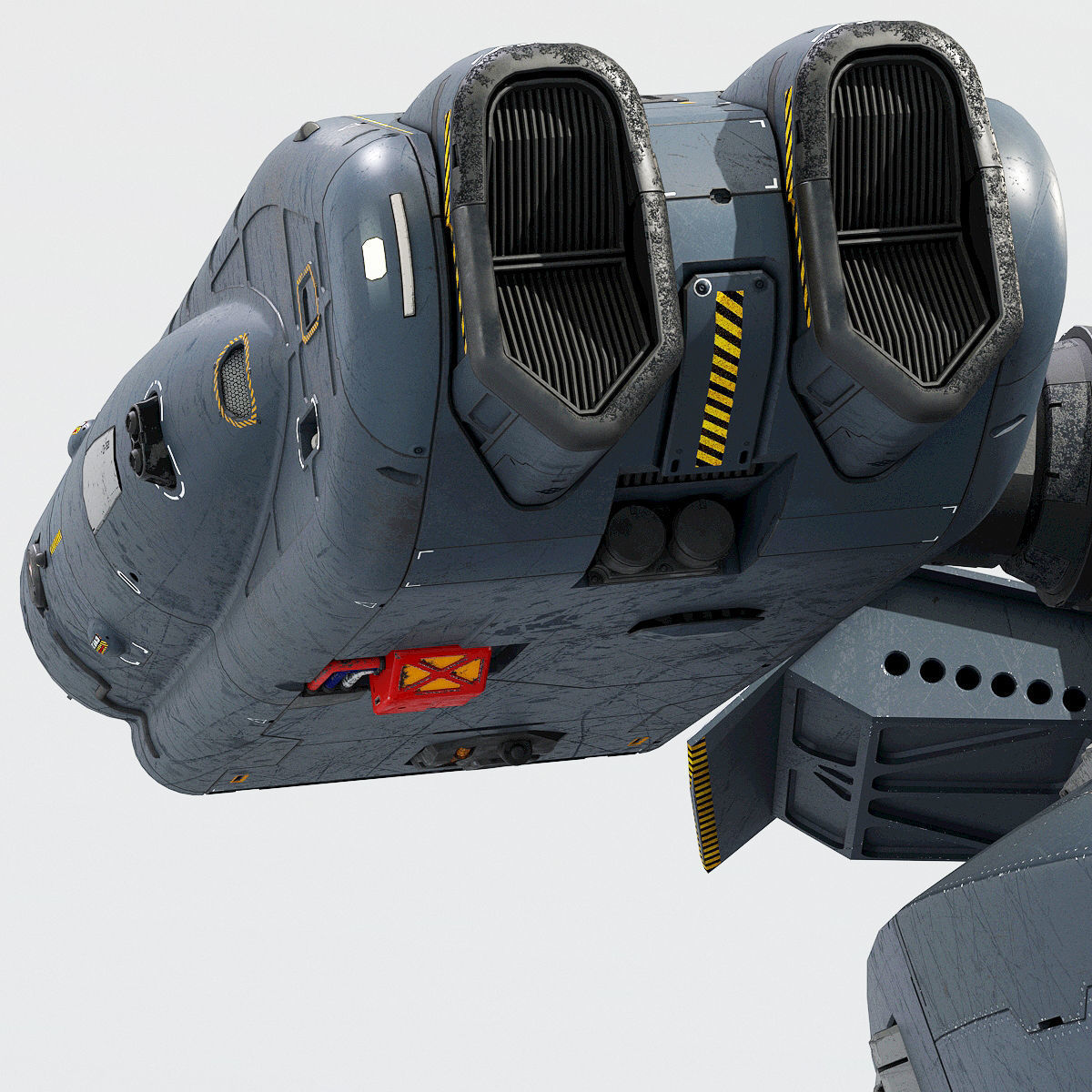 Support Spaceship 3D model_12