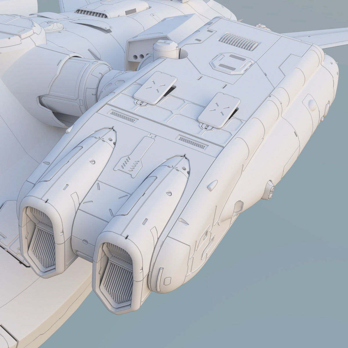 Support Spaceship 3D model_27