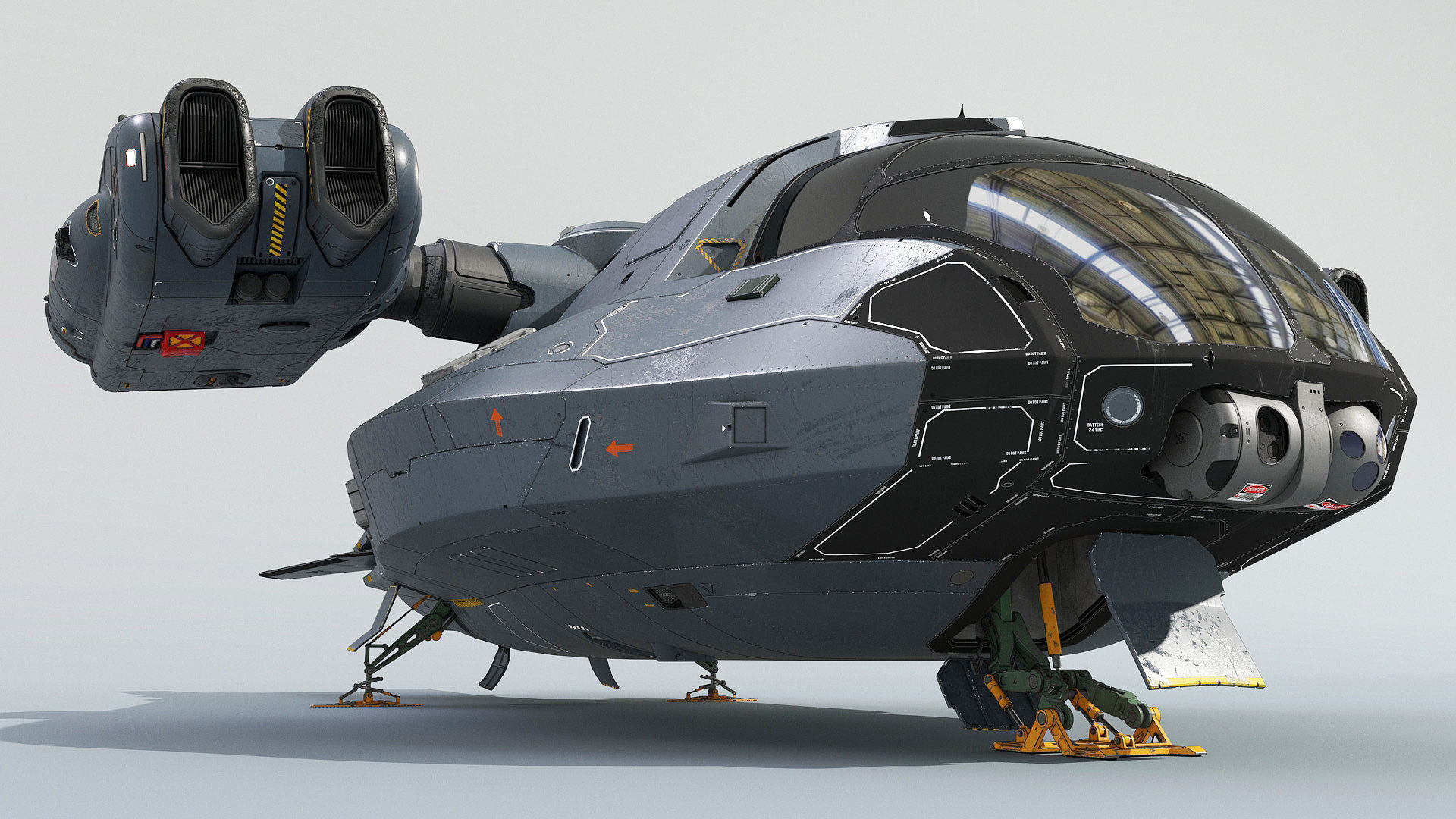 Support Spaceship 3D model_20