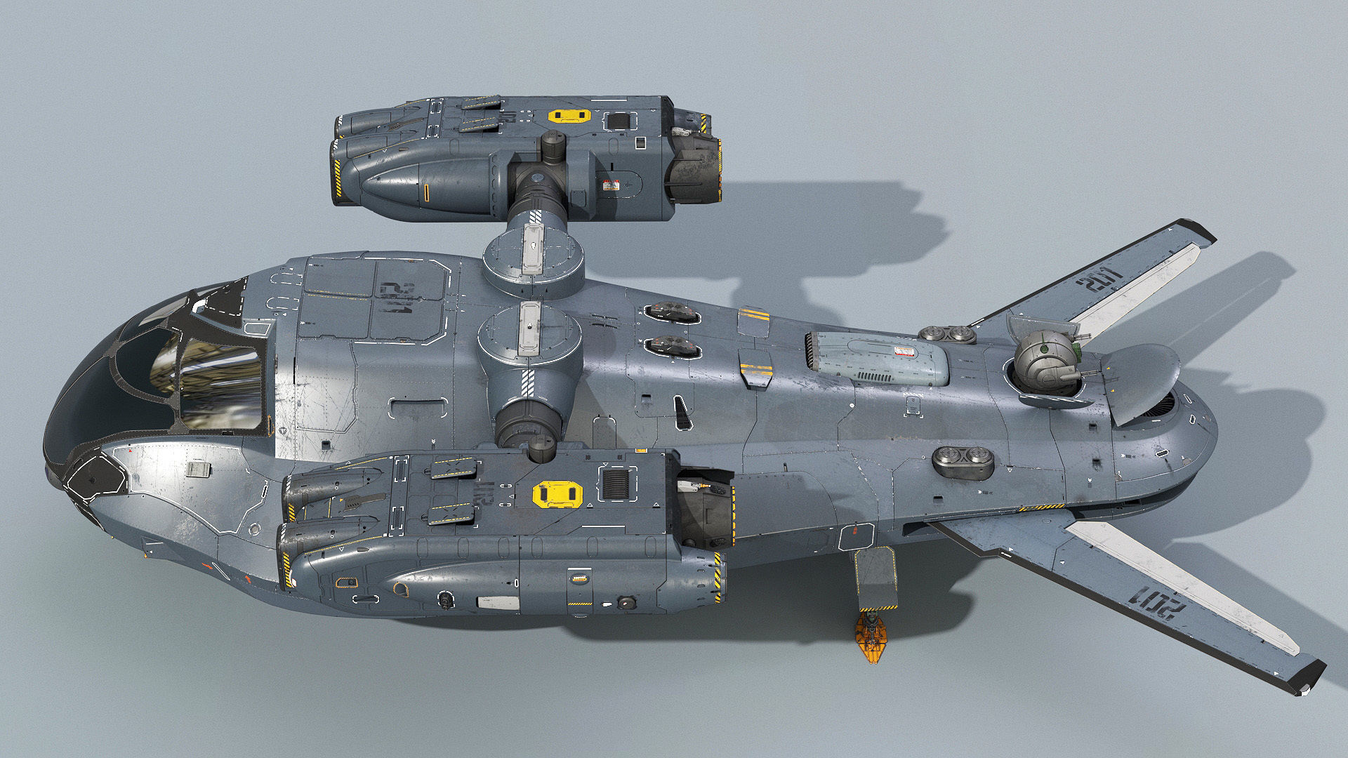 Support Spaceship 3D model_21