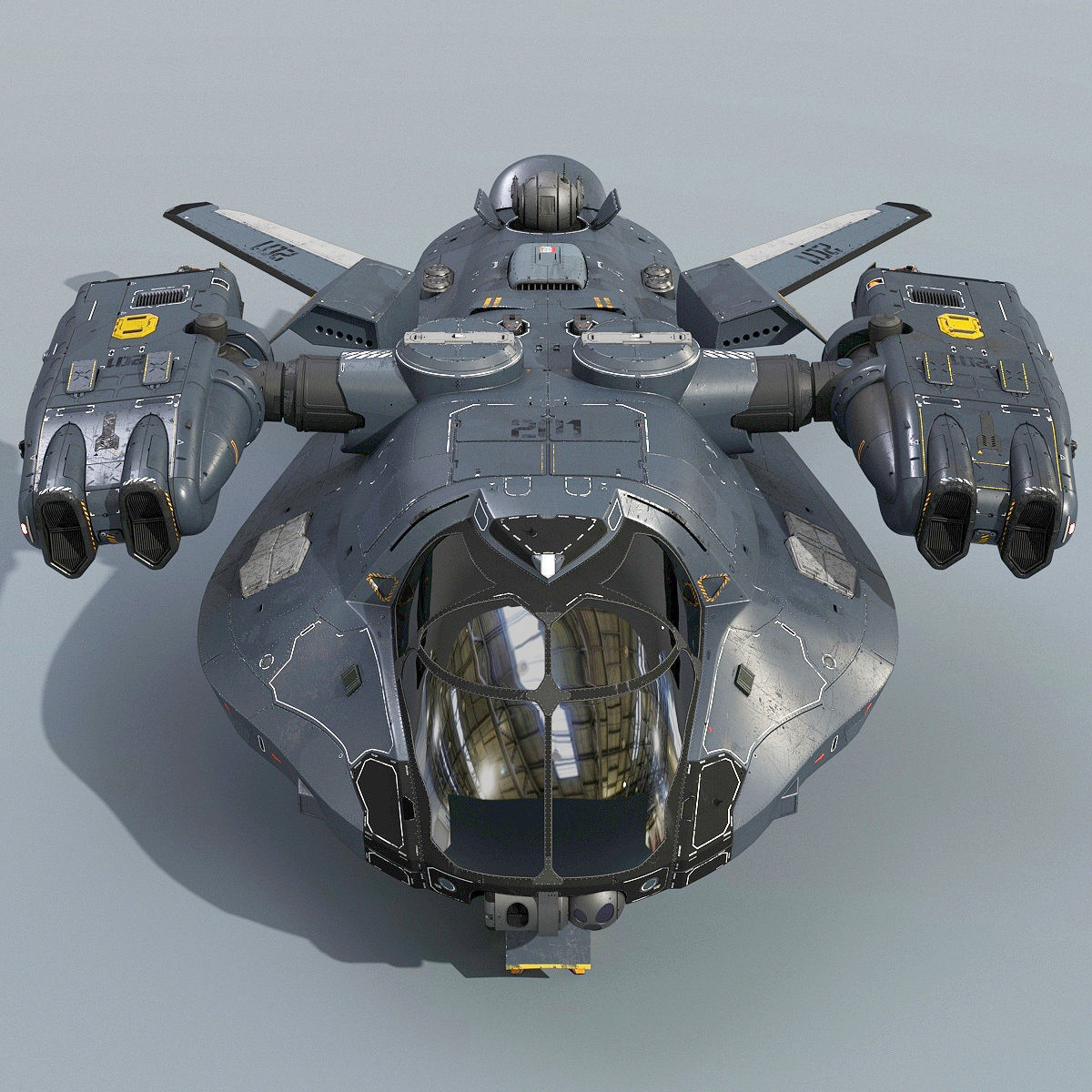 Support Spaceship 3D model_2