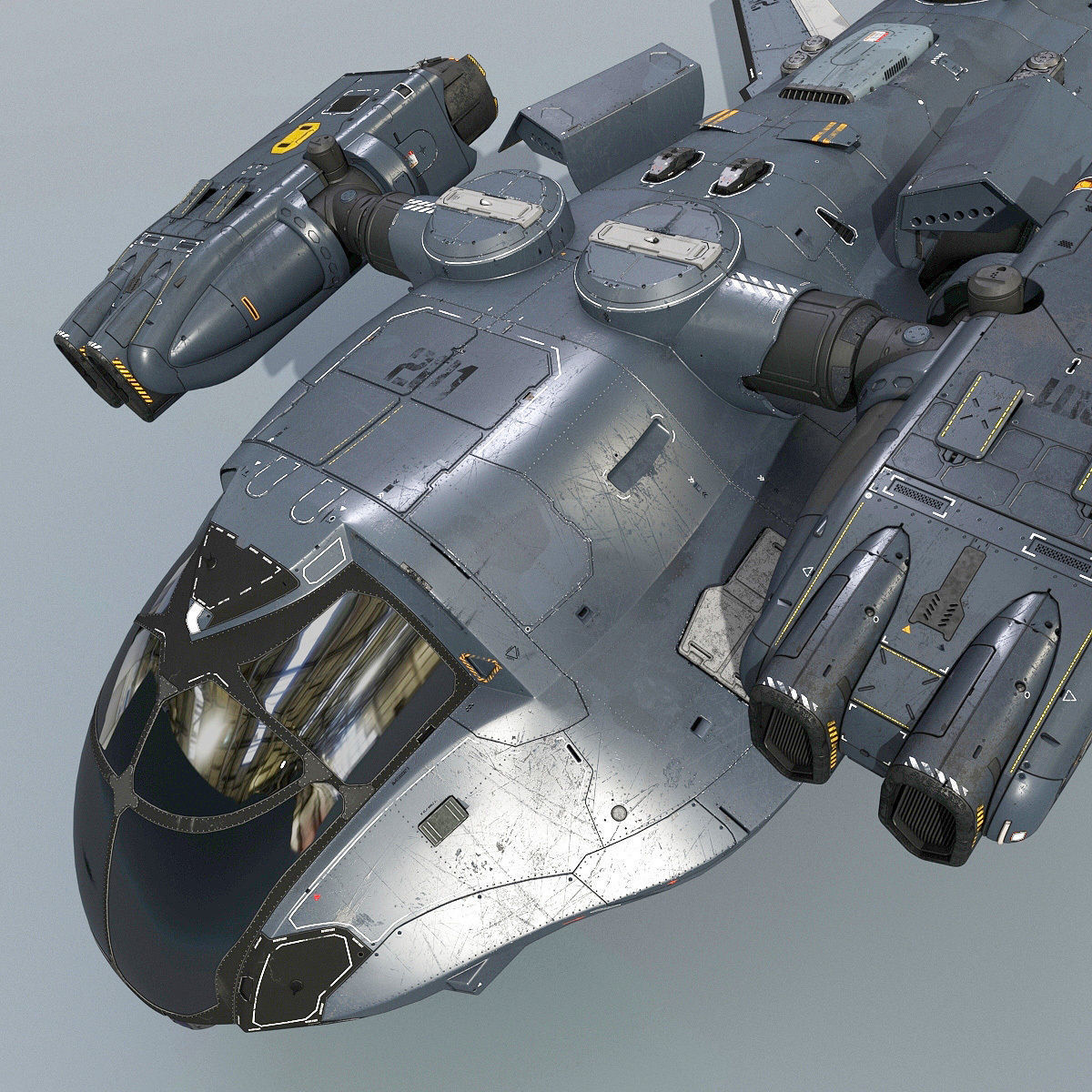 Support Spaceship 3D model_9