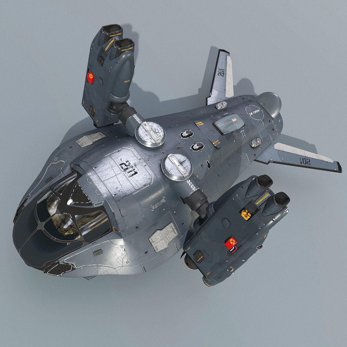 Support Spaceship 3D model_19