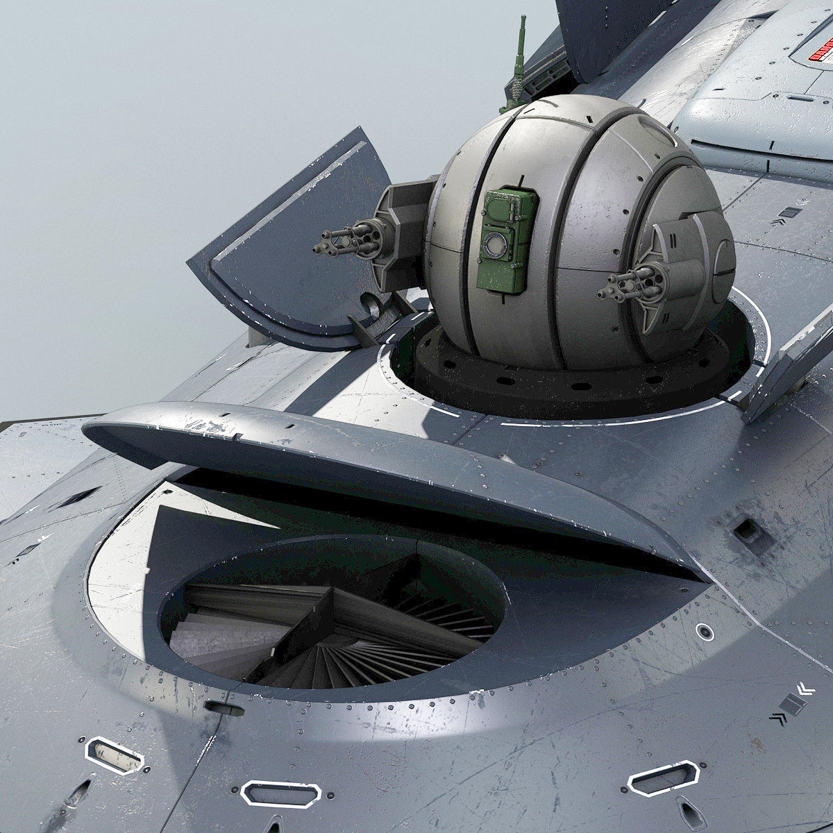 Support Spaceship 3D model_13