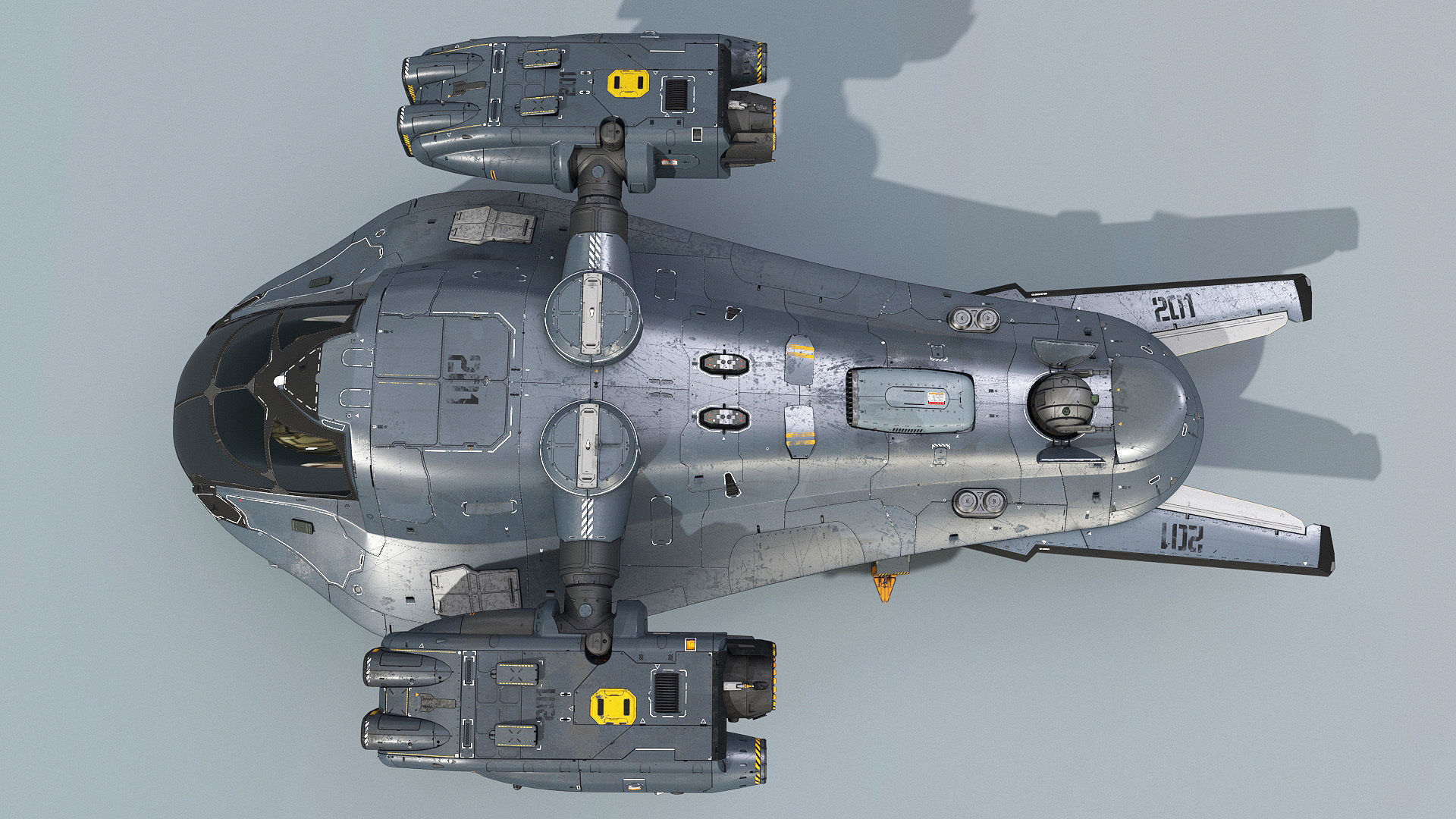 Support Spaceship 3D model_23