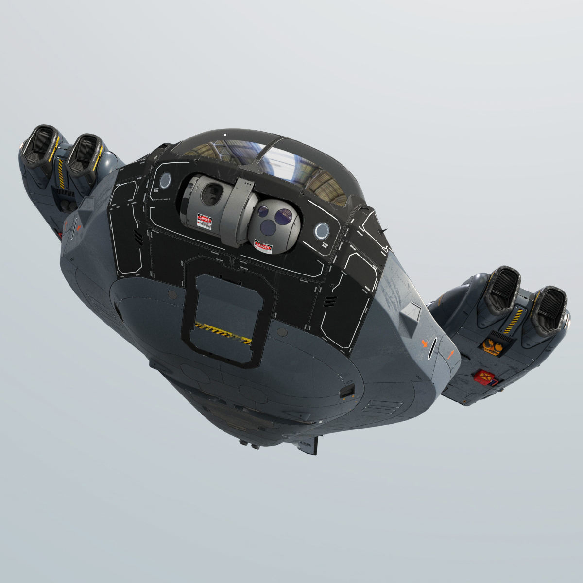 Support Spaceship 3D model_15