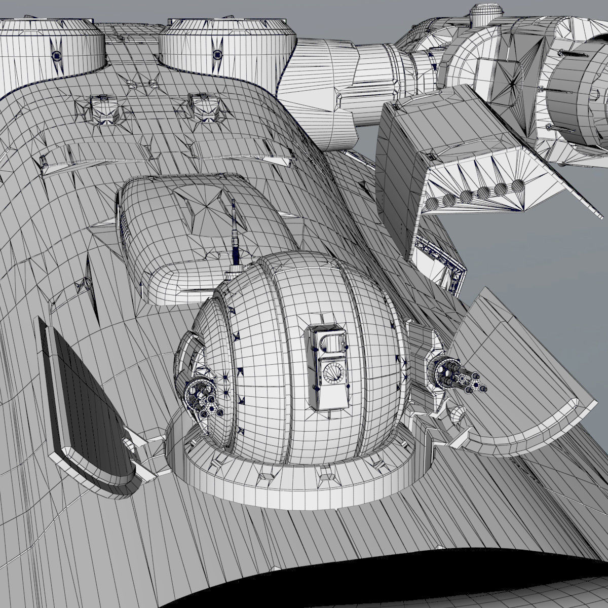 Support Spaceship 3D model_39