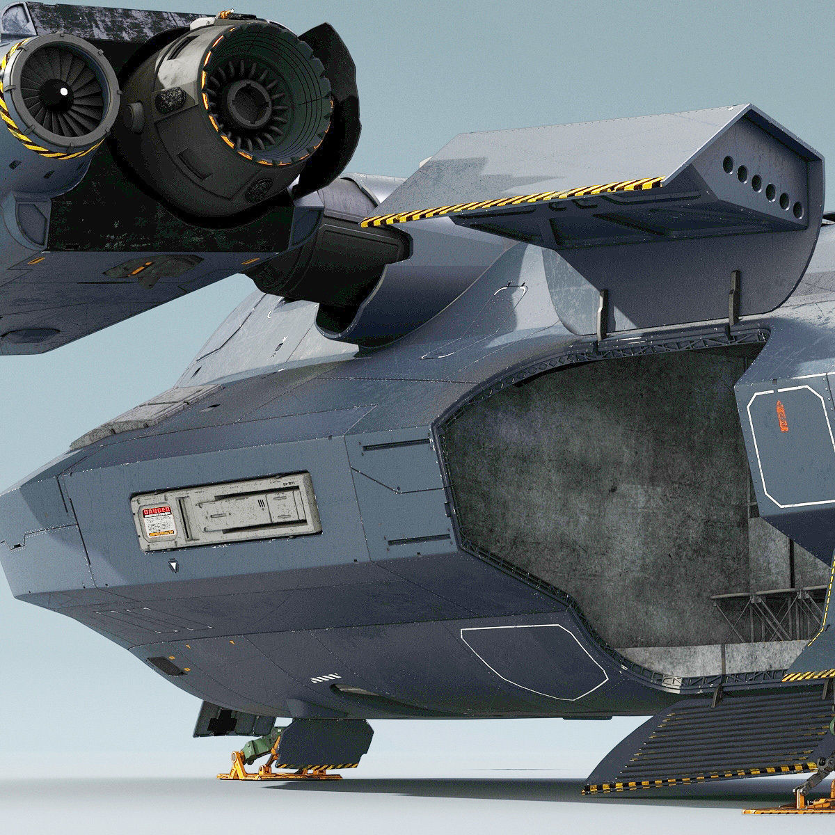Support Spaceship 3D model_4