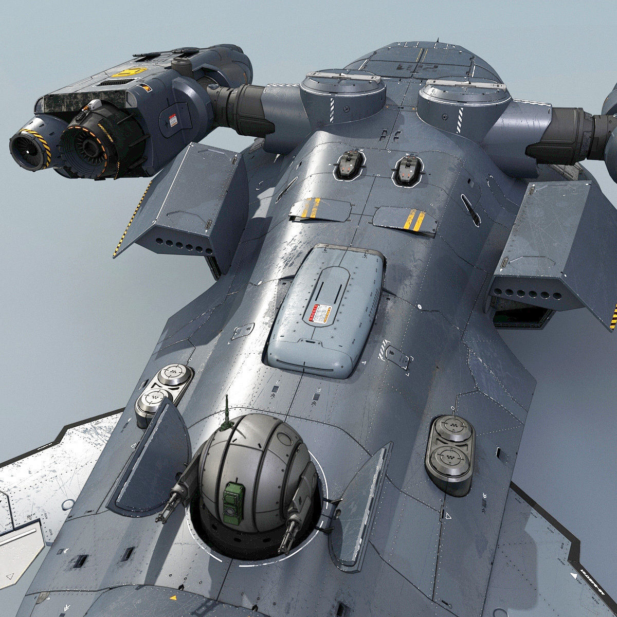 Support Spaceship 3D model_8