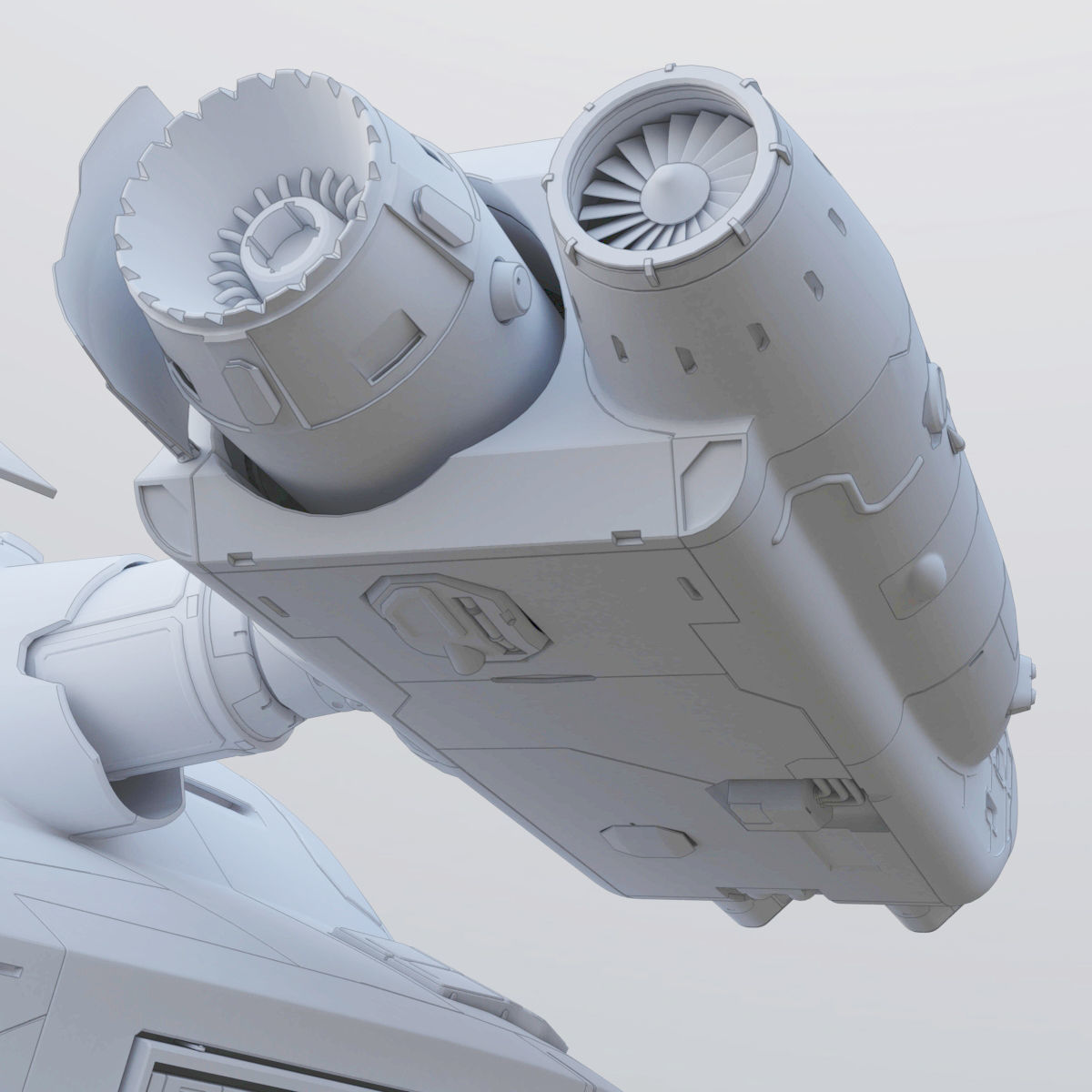 Support Spaceship 3D model_30