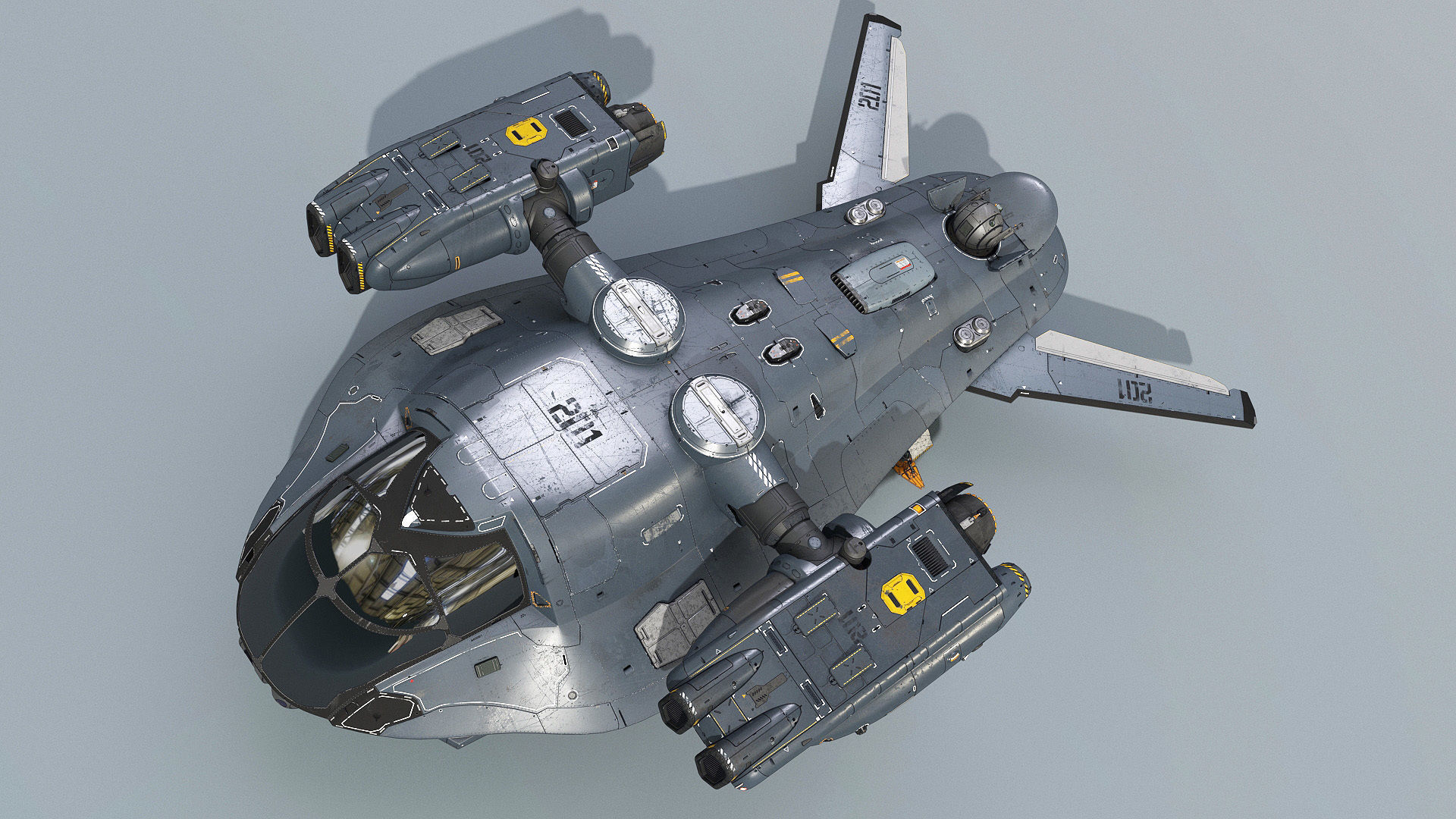 Support Spaceship 3D model_24
