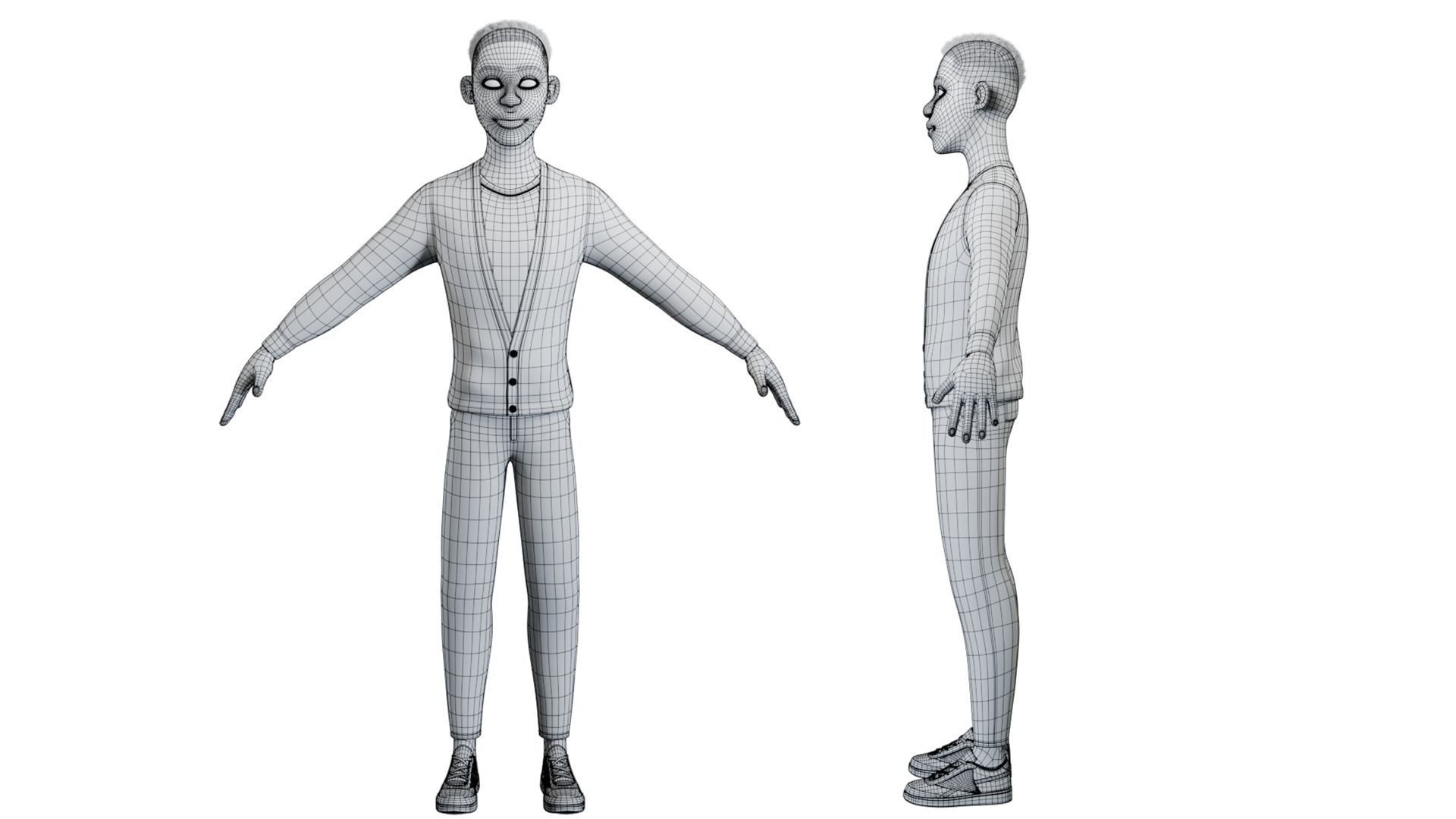 African characters Rigged 3D Model Collection_5