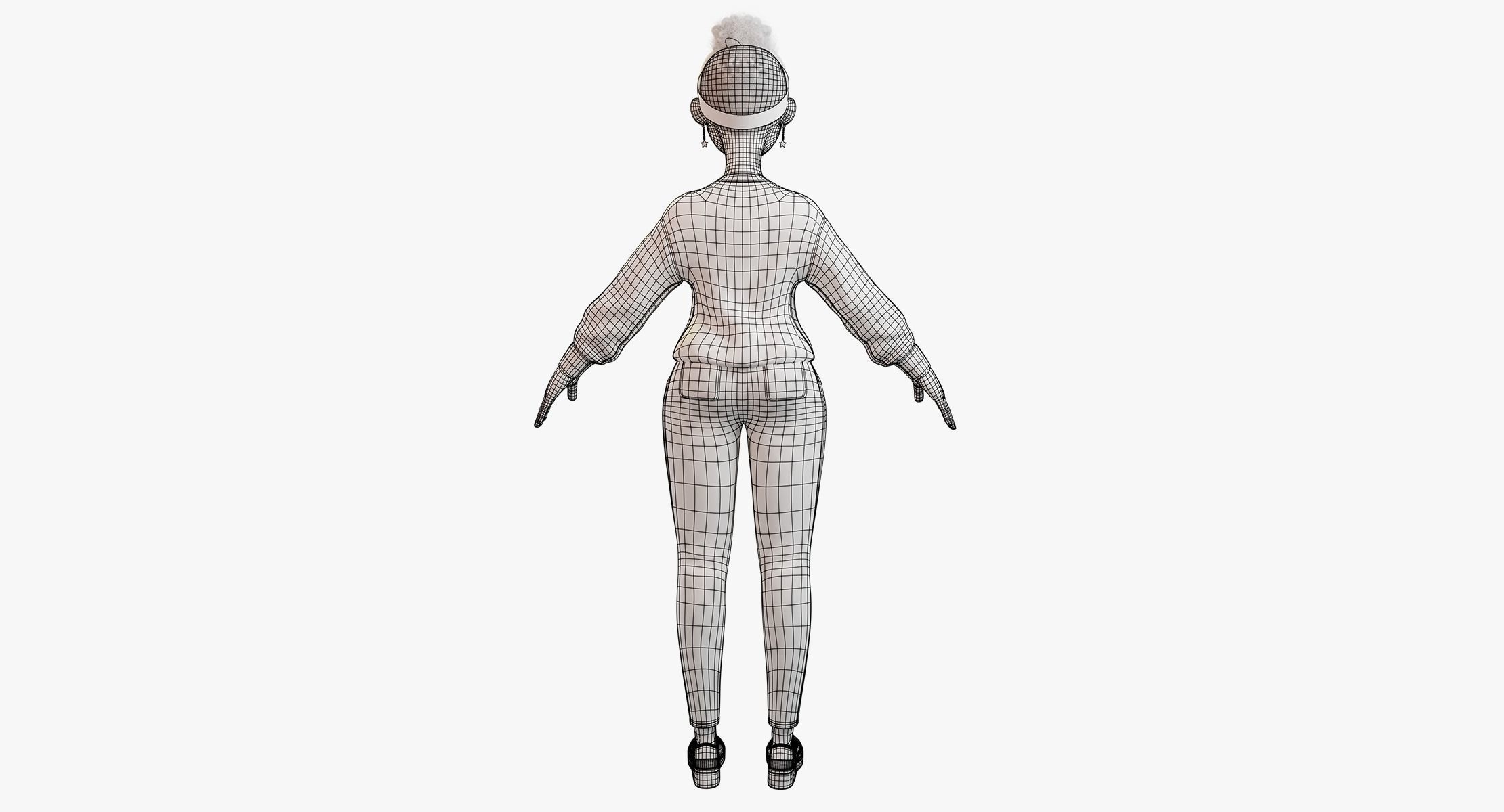 African characters Rigged 3D Model Collection_6