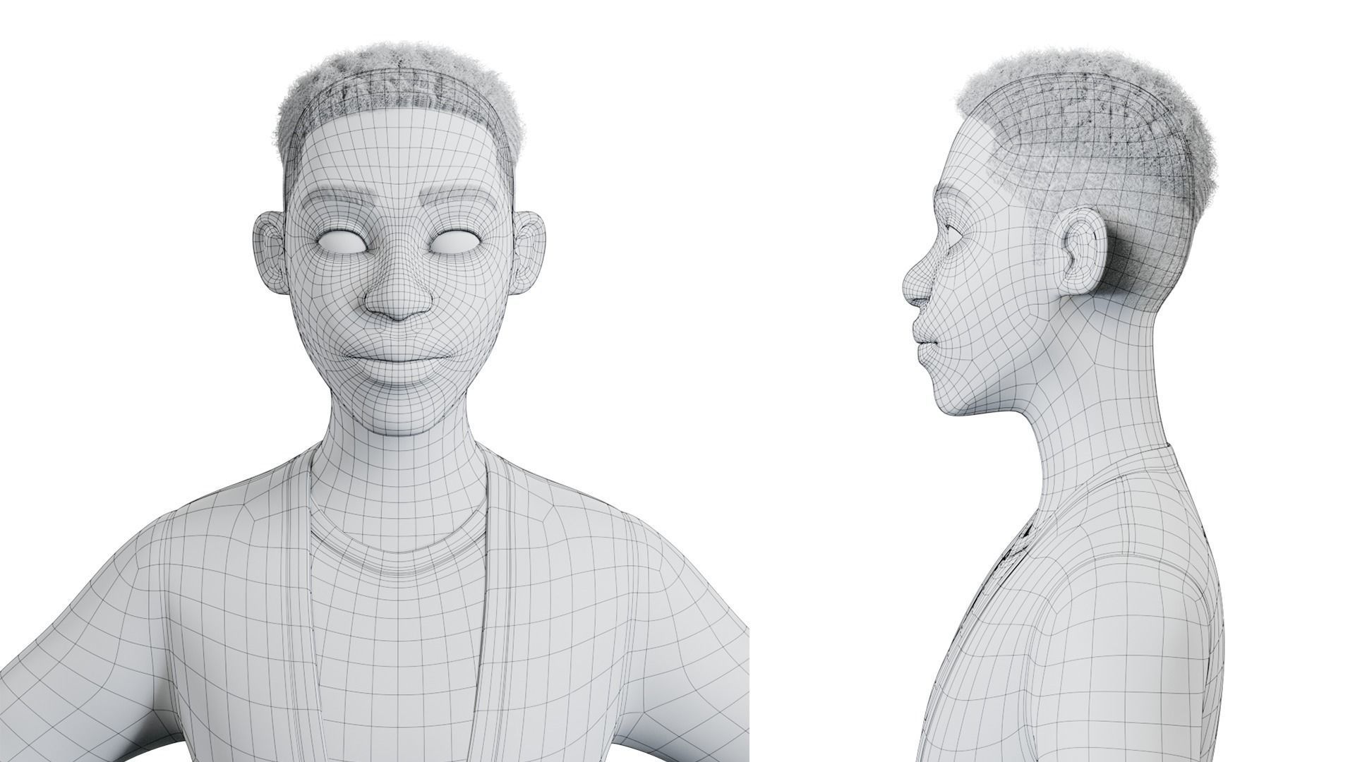 African characters Rigged 3D Model Collection_4