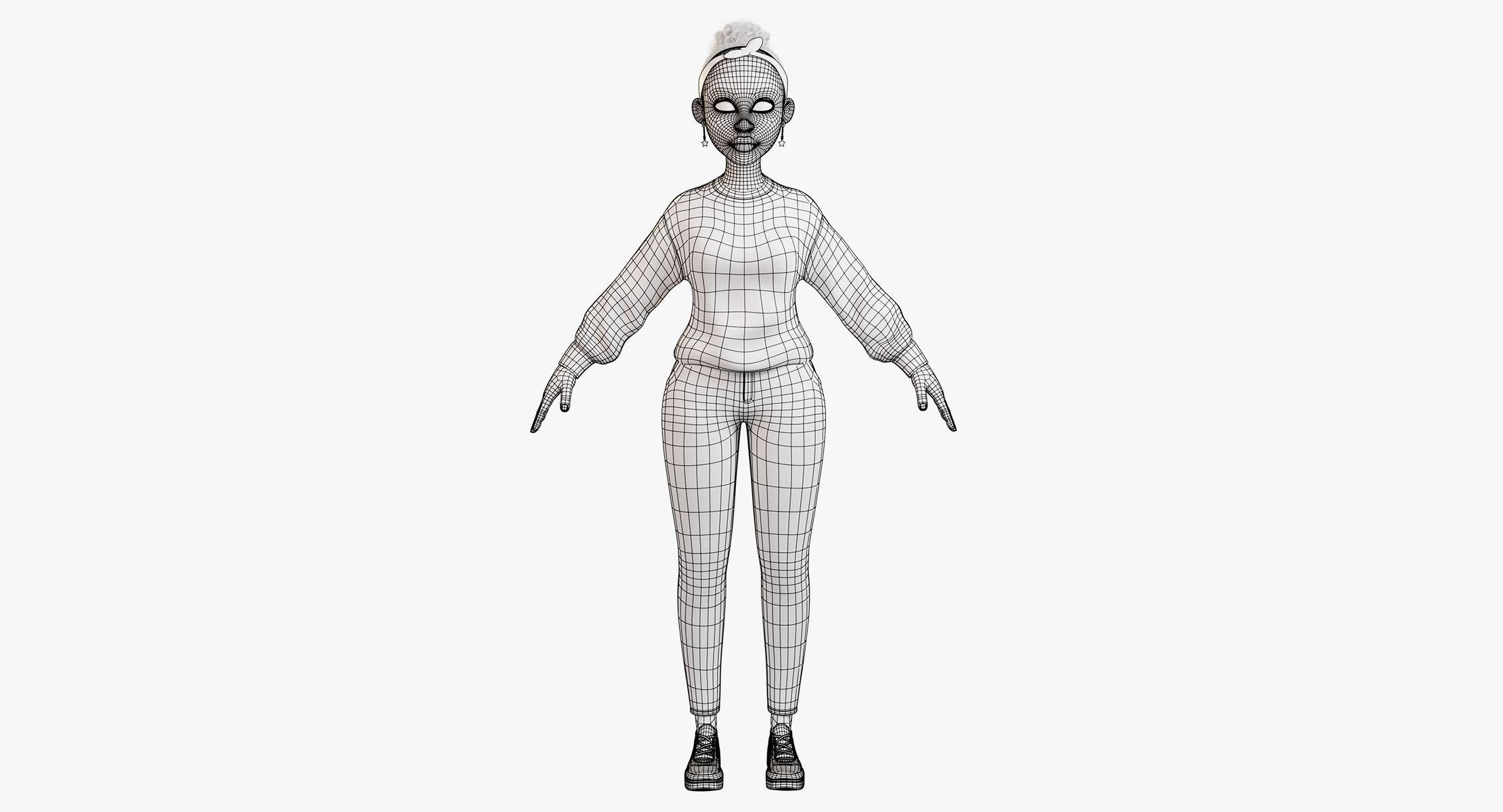 African characters Rigged 3D Model Collection_2