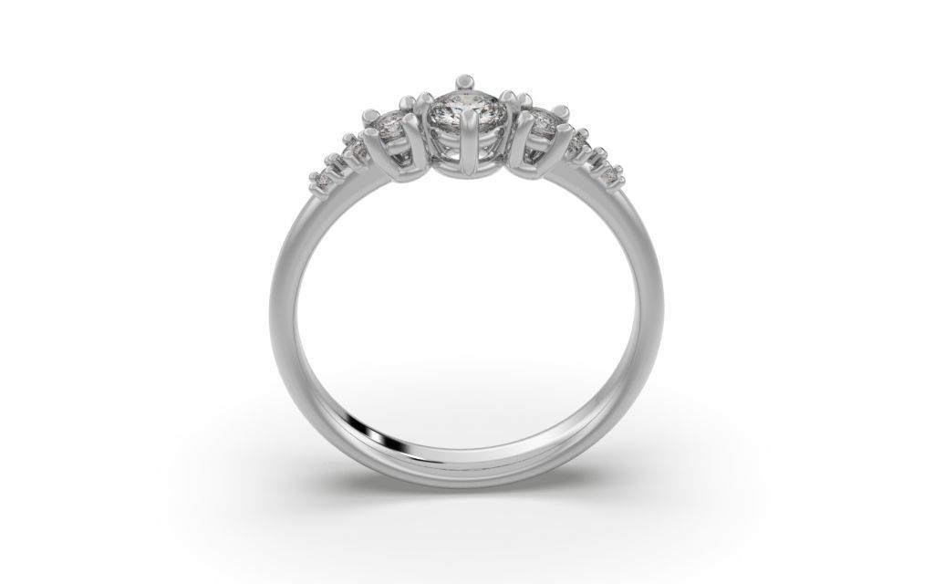 Engagement Ring - 3D Jewelry - BR-468 3D print model_18