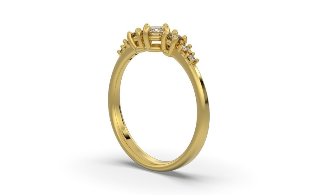 Engagement Ring - 3D Jewelry - BR-468 3D print model_13