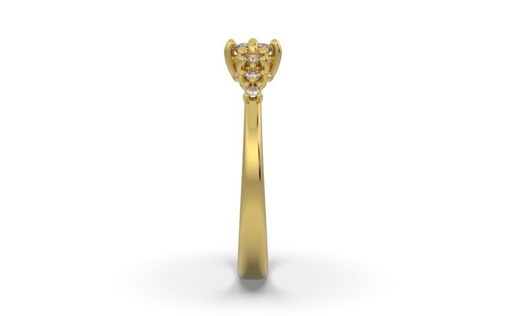 Engagement Ring - 3D Jewelry - BR-468 3D print model_21