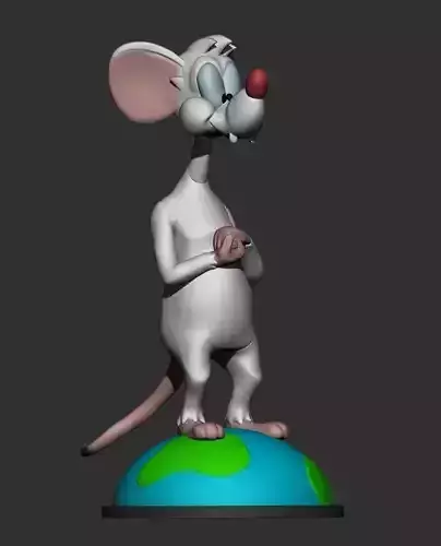 PINKY of pinky and the brain series 3D print model